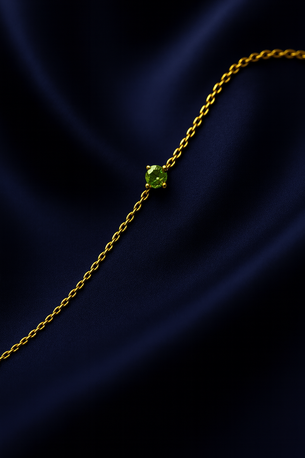 Birthstone Chain Bracelet | Permanent‑Look | 925 Sterling Silver 14 K Gold Plated