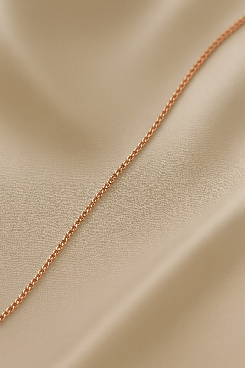 Curb Chain 925 Sterling Silver Rose Gold