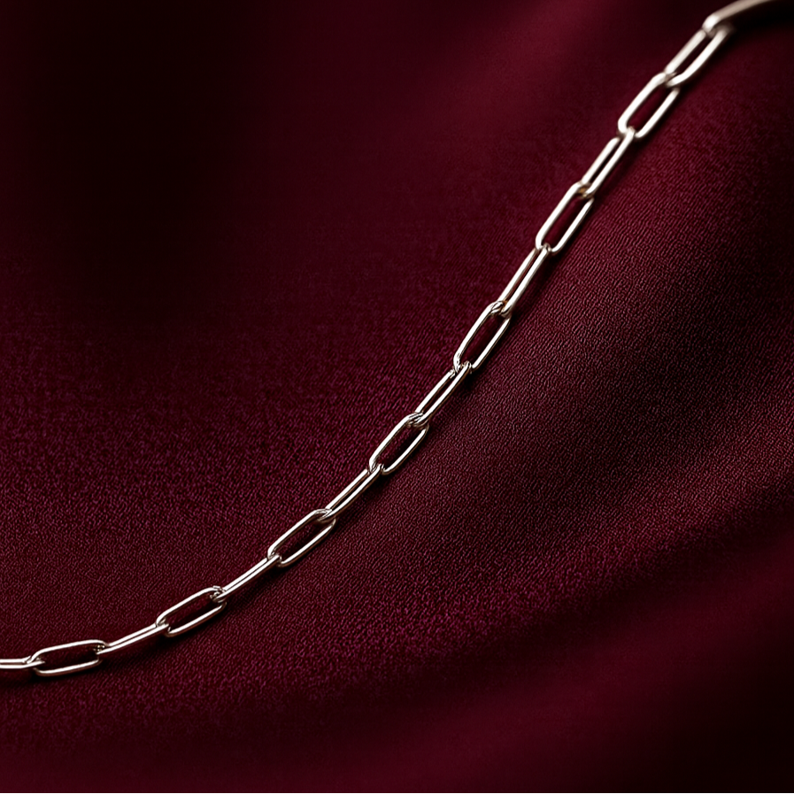 Paperclip Chain Bracelet | Permanent‑Look | 925 Sterling Silver (Silver)
