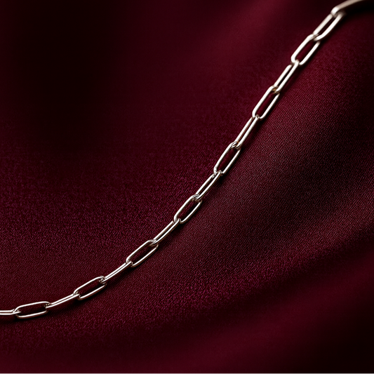 Paperclip Chain Bracelet | Permanent‑Look | 925 Sterling Silver (Silver)